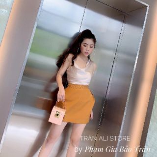Set chân váy áo lụa 2 dây