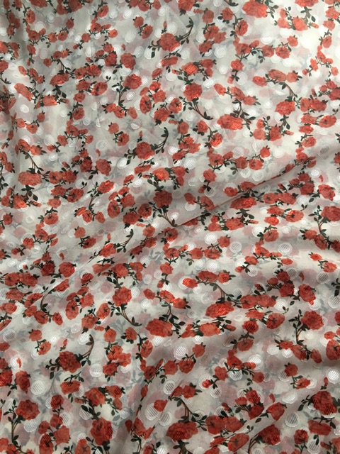 Vải voan hoa nhí cao cấp