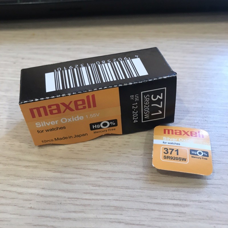 Pin Maxell SR920SW - SR920 - 920 - 371 - AG6 - LR920 Pin Đồng Hồ Đeo Tay Chính Hãng Nhật Bản