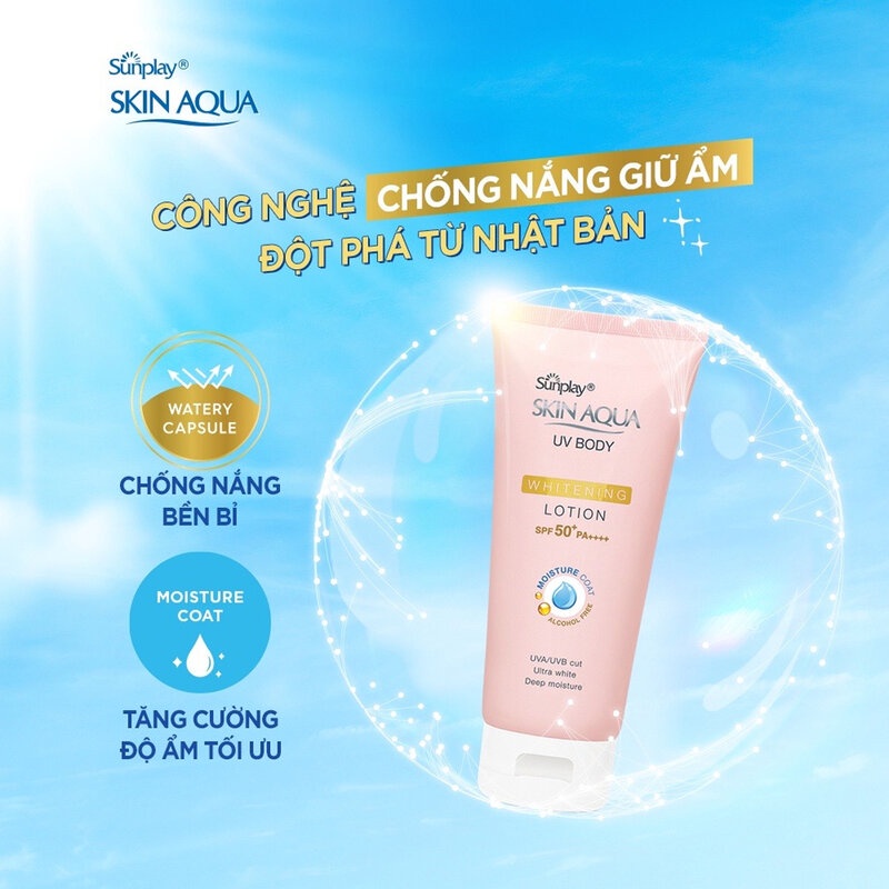 Kem Chống Nắng Dưỡng Thể Sunplay Skin Aqua UV Body Lotion SPF 50+ PA++++ 150g Hasaki Sản Phẩm Chính Hãng