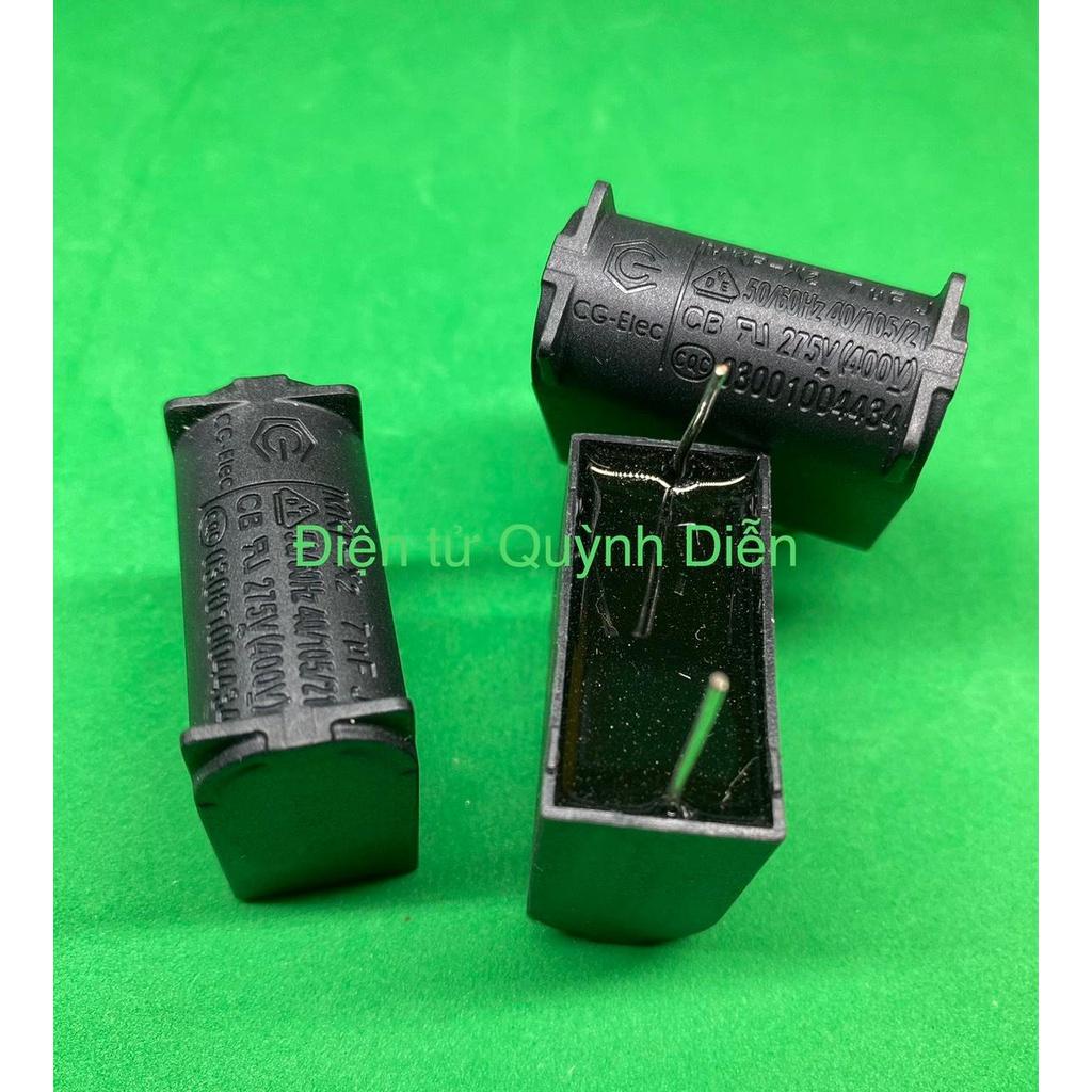Combo 10 Tụ bếp từ 7uF 275VAC/400VDC đứng - linh kiện điện tử QUỲNH DIỄN