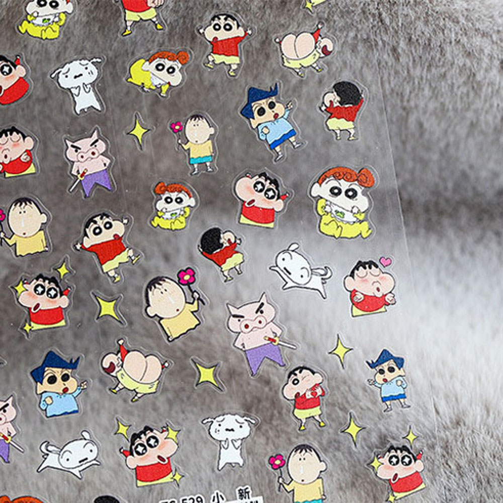 (Hàng Mới Về) Miếng Dán Trang Trí Móng Tay 3D Kiểu Dáng Hoạt Hình Dễ Thương