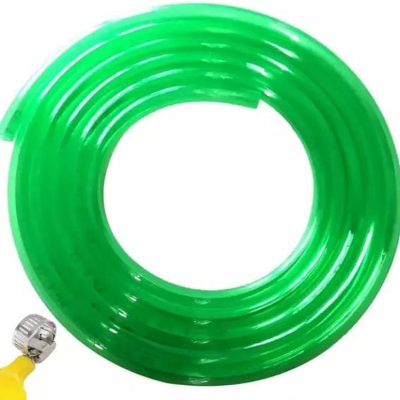 Ống nhựa dẻo Pvc trong suốt -Phi 21mm- Dài 50m, màu xanh lá, xanh ngọc, trắng. Dẫn nước tưới cây và cọ rửa sân vườn.