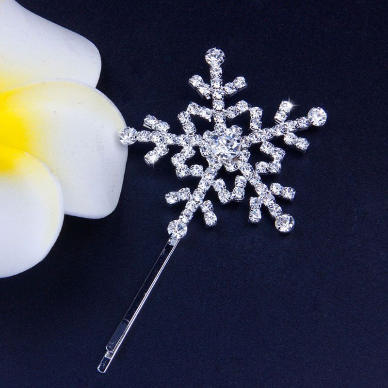 Ghim Cài Áo Hình Bông Tuyết Đính Đá Sang Trọng Cho Nữ