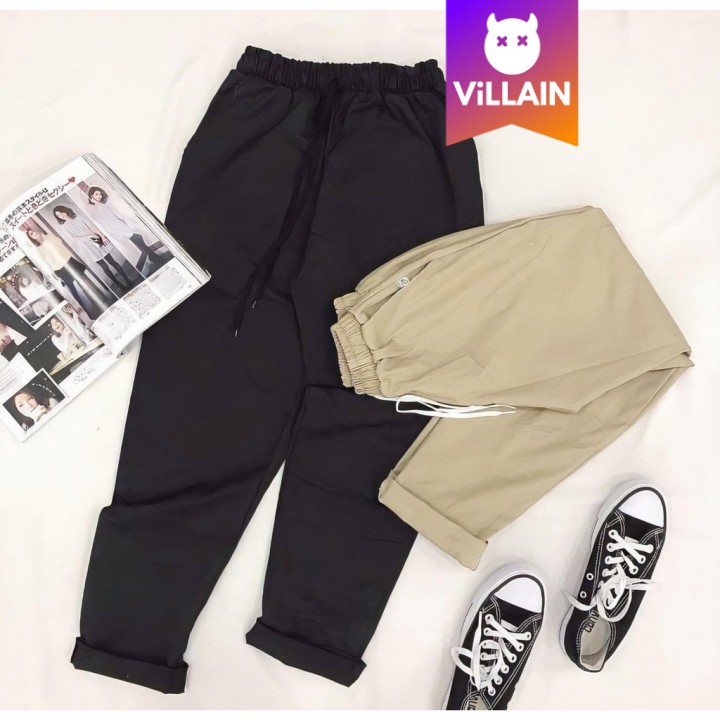 Quần Kaki Basic Trơn, Quần Baggy Nam Nữ KAKI Ống Suông ỐNG Rộng Unisex Lamode - Villain