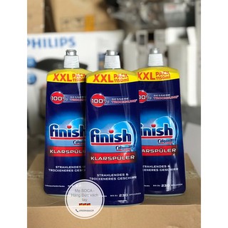Nước làm bóng Finish 1150ml và 750ml (nước trợ xả), hỗ trợ làm khô bát đĩa