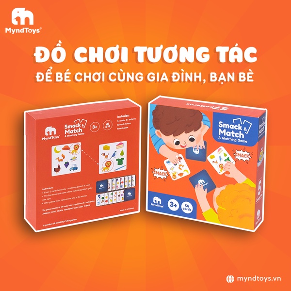 Đồ chơi Nhanh tay nhanh mắt cho bé từ 3 tuổi - Smack & Match – A Matching Game - RinStore