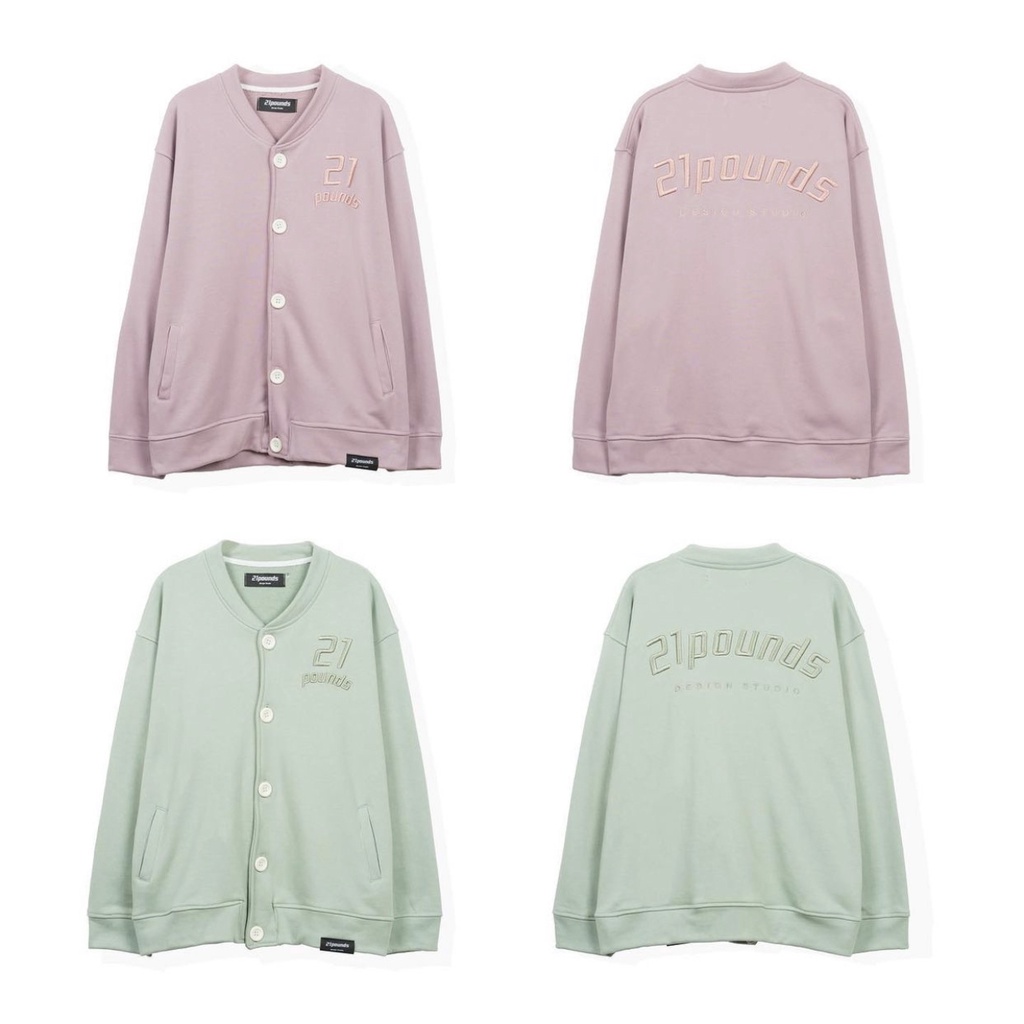 Áo cardigan logo thêu nổi 21pounds nóO