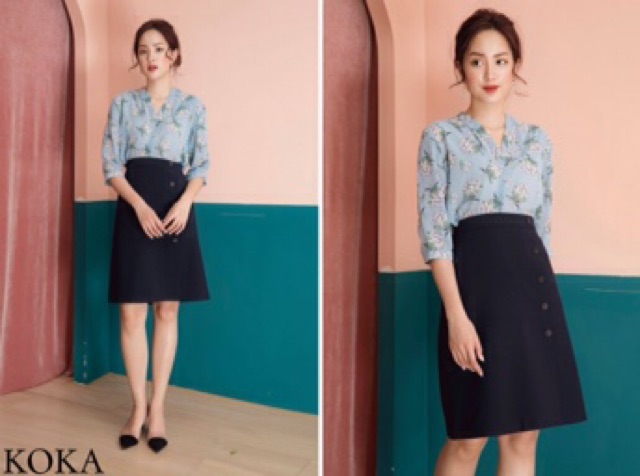 2021 Chân váy chữ A phối cúc | chân váy công sở trẻ trung đủ màu đủ size | BigBuy360 - bigbuy360.vn