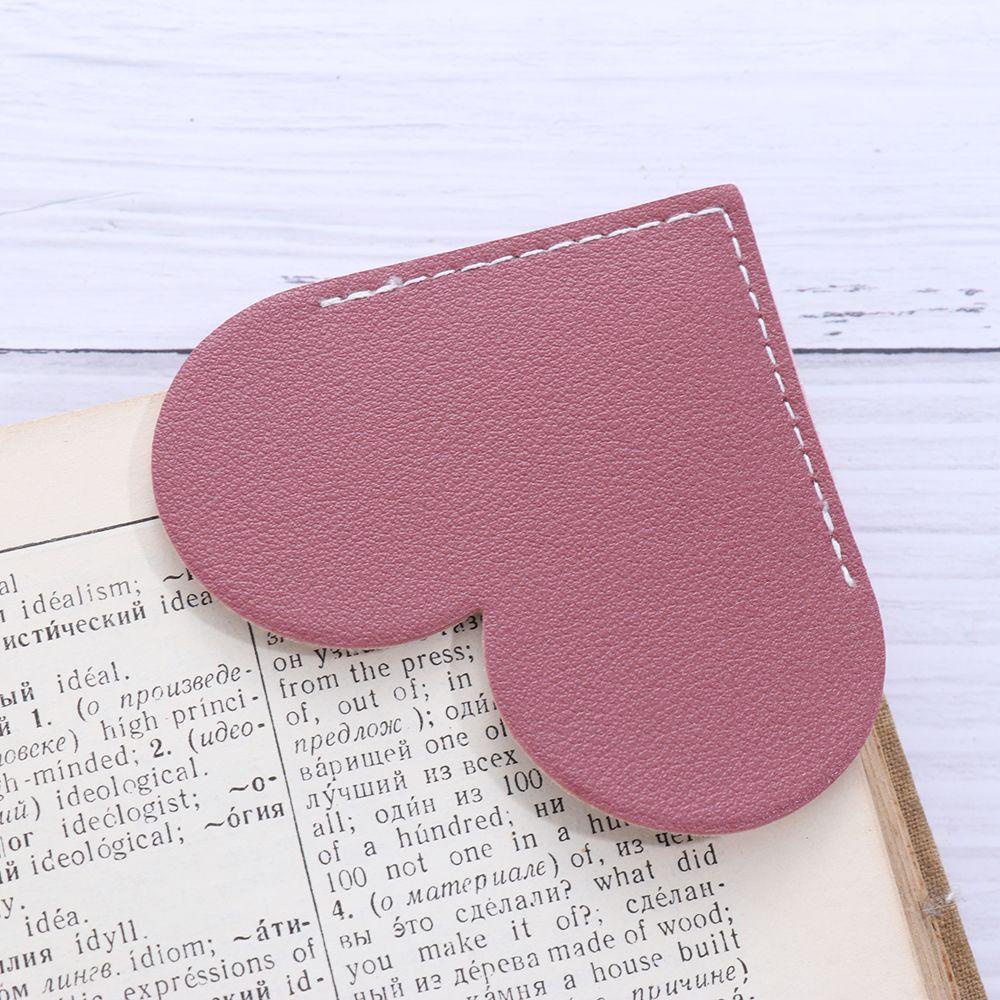 Thẻ Đánh Dấu Sách Bằng Da Màu Kẹo Ngọt Thủ Công Vintage