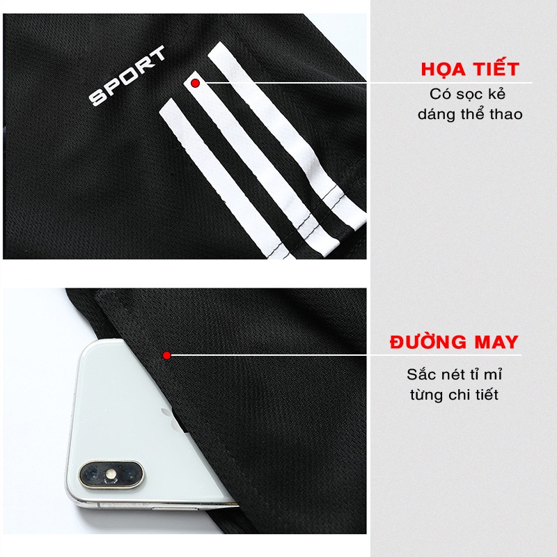 Quần đùi nam TINOFUN Quần short nam thể thao MK X đẹp phong cách thể thao cao cấp