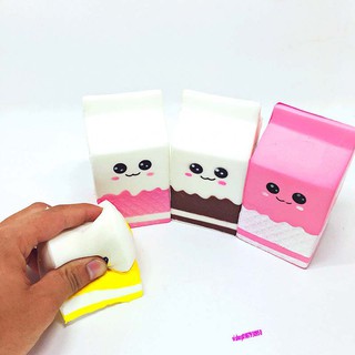 SQUISHY HỘP SỮA VUÔNG ( NHIỀU MÀU )  (huongtrang15)