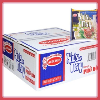 Thùng 24 gói phở vị bò Xưa và Nay 70g acecook