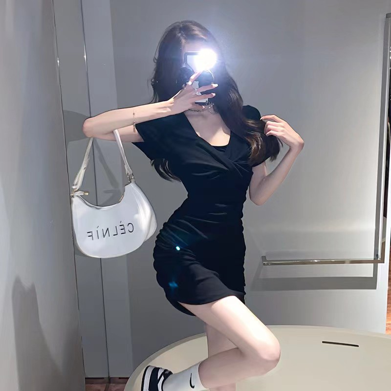 Đầm PERTY lụa quyến rũ phong cách Hàn Quốc thời trang mùa hè cho nữ