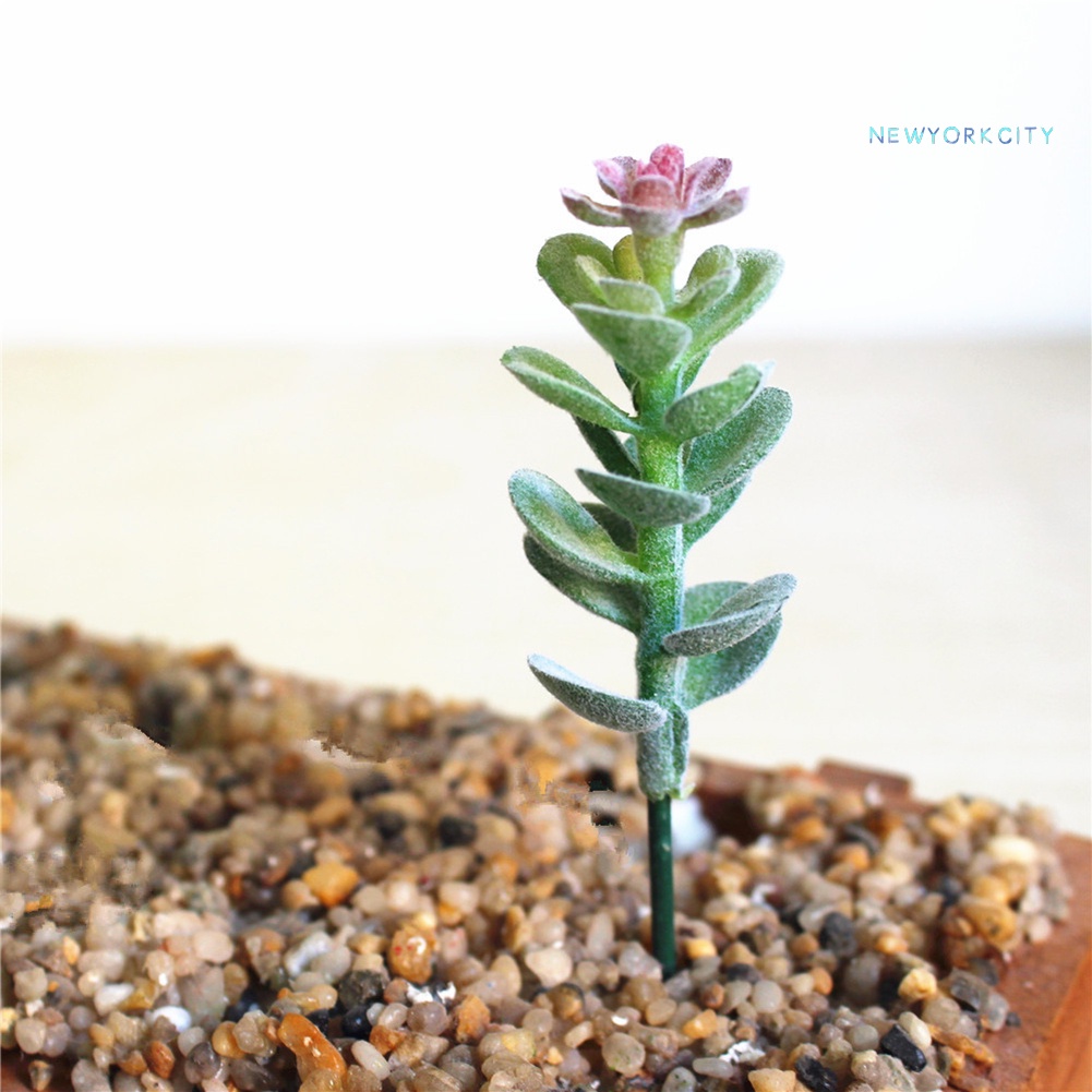 1 Cây Sen Đá Nhân Tạo Mini Dùng Trang Trí Bàn Tiệc