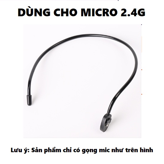 Gọng mic dùng để thay thế cho micro Aporo 2.4G hoặc UHF