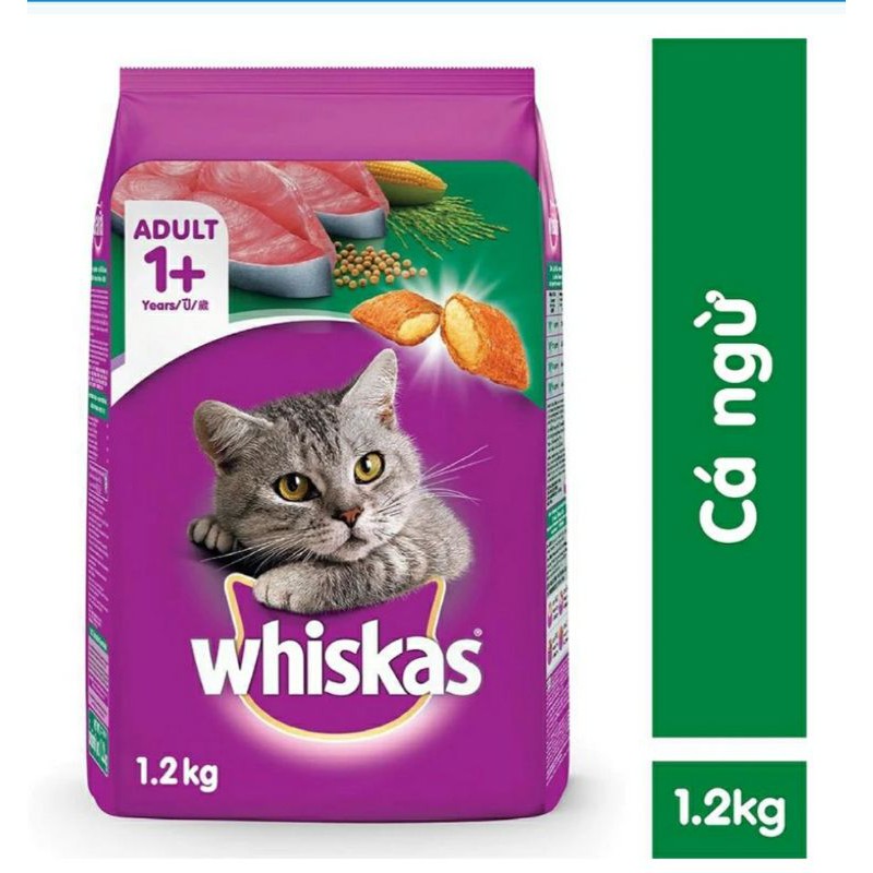 Thức ăn cho mèo Whiskas 1+ gói 1.2kg 400g
