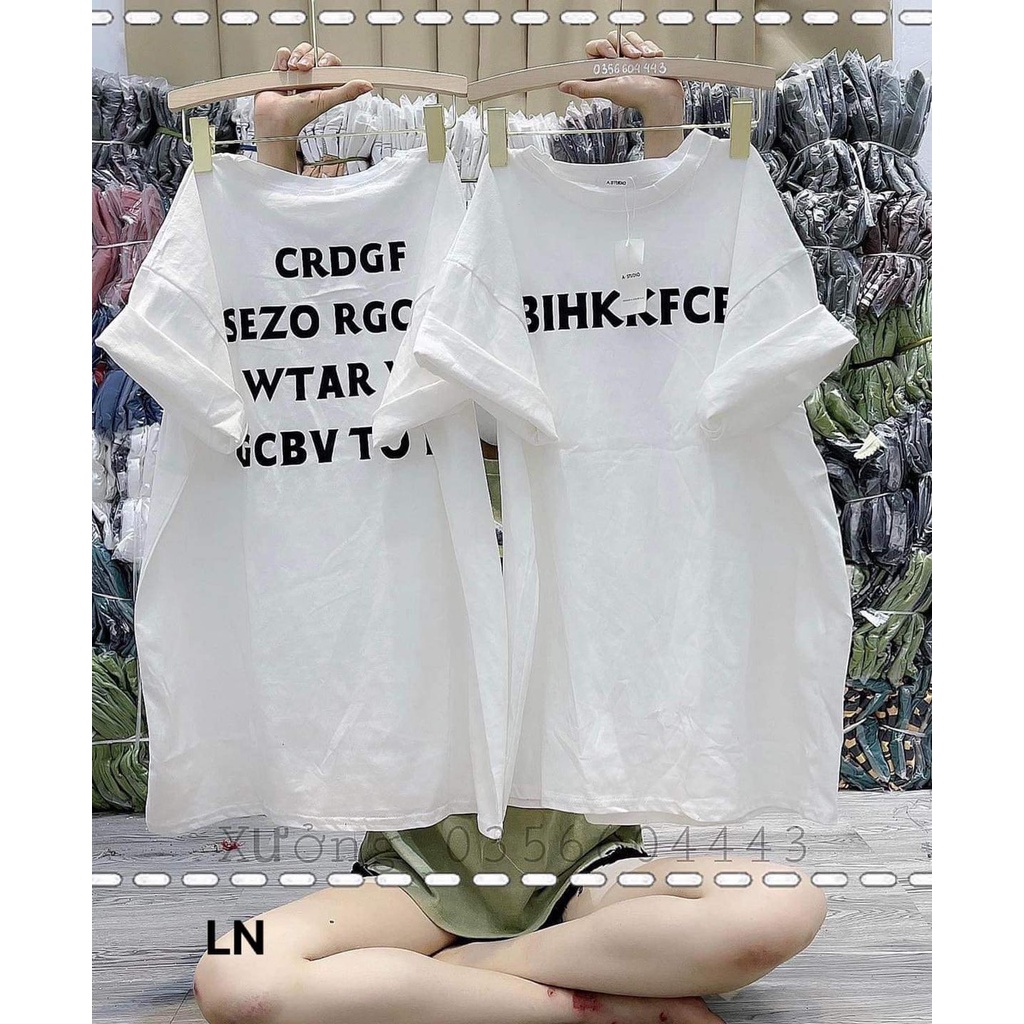 [ÁO THUN] Áo phông cổ tròn tay lỡ fomr thụng in chữ 2 mặc nam nữ mặc đẹp (38P-LN)