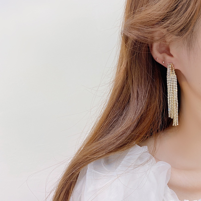 V.I.T House | Bông tai S925 đá vàng dài