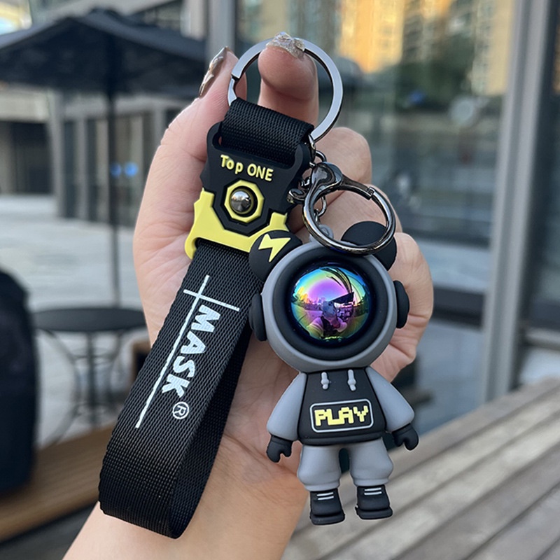 Móc Chìa Khóa Cute Phi Hành Gia Cao Cấp Dùng Treo Balo, Móc Treo Chìa Khóa