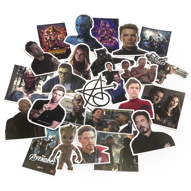 Miếng Dán Trang Trí Hình Marvel Avengers Độc Đáo