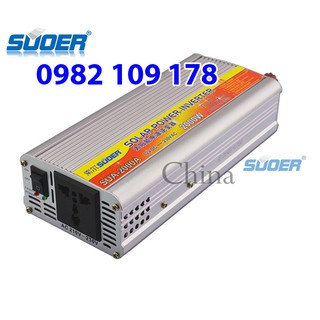 INVERTER KÍCH ĐIỆN 12V LÊN 220V 2000W SUOER SUA-2000