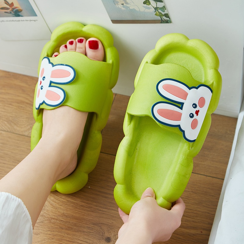 Tikp Dép Đi Trong Nhà Họa Tiết Thỏ Hoạt Hình Dễ Thương Có 5 Màu Size 36-41 Cho Nữ