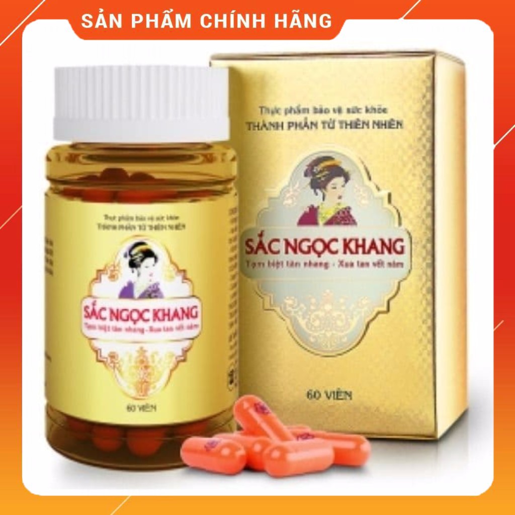 (Chính Hãng)_Viên Uống Sắc Ngọc Khang_Tạm Biệt Tàn Nhang, Xua Tan Vết Nám (60v/hộp)