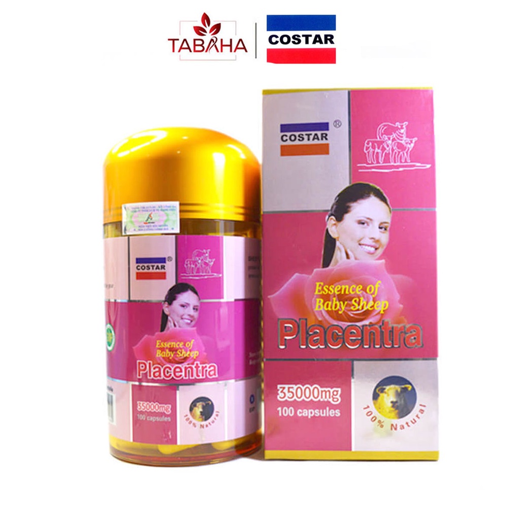 Viên Nhau Thai Cừu Úc Costar 35000mg Sheep Placenta 100 viên