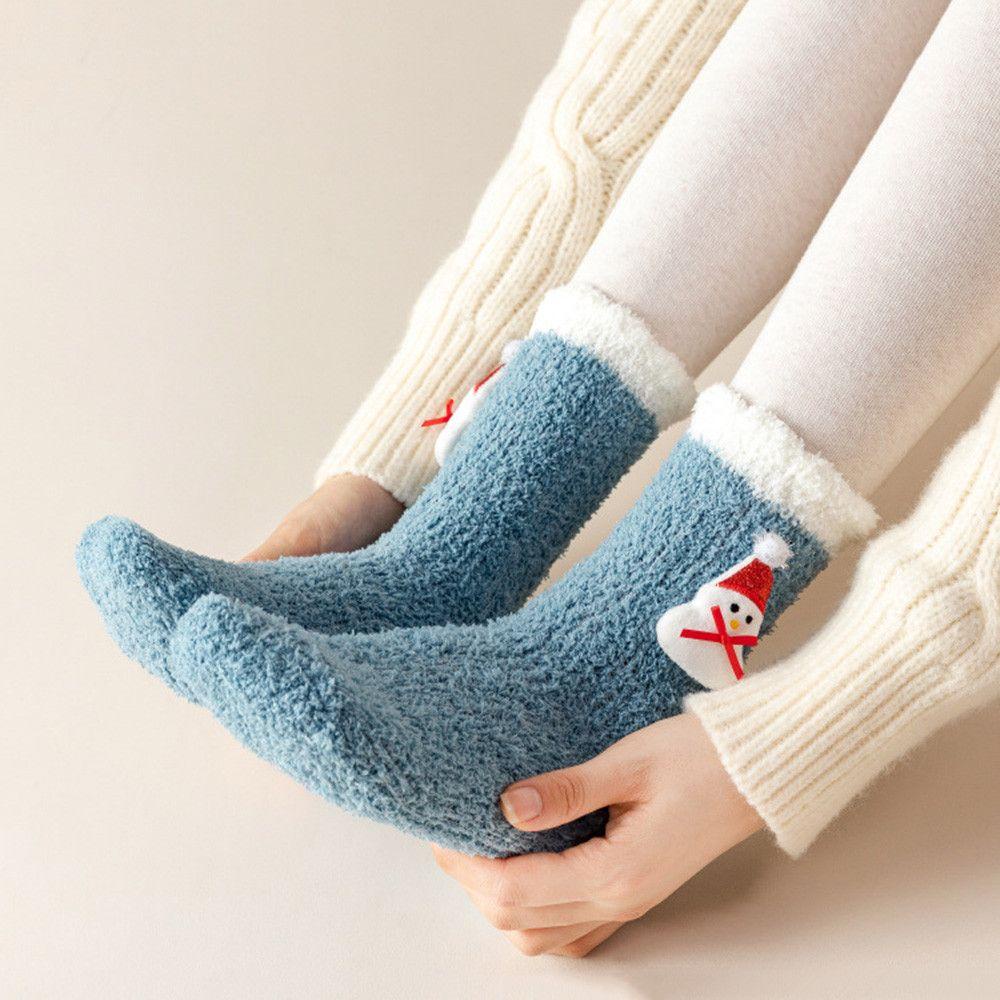 LAY Tất Bắp Chân Thiết Kế Hình Ông Già Noel Dễ Thương