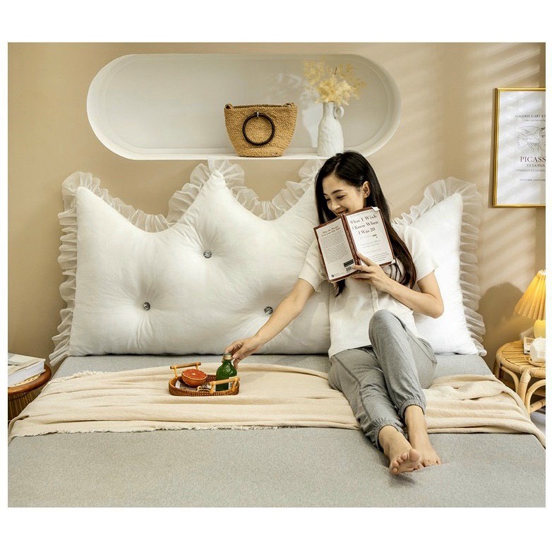 Gối tựa đầu giường BELLA HO mẫu hoàng gia Vương Miện kích Thước 1.8m