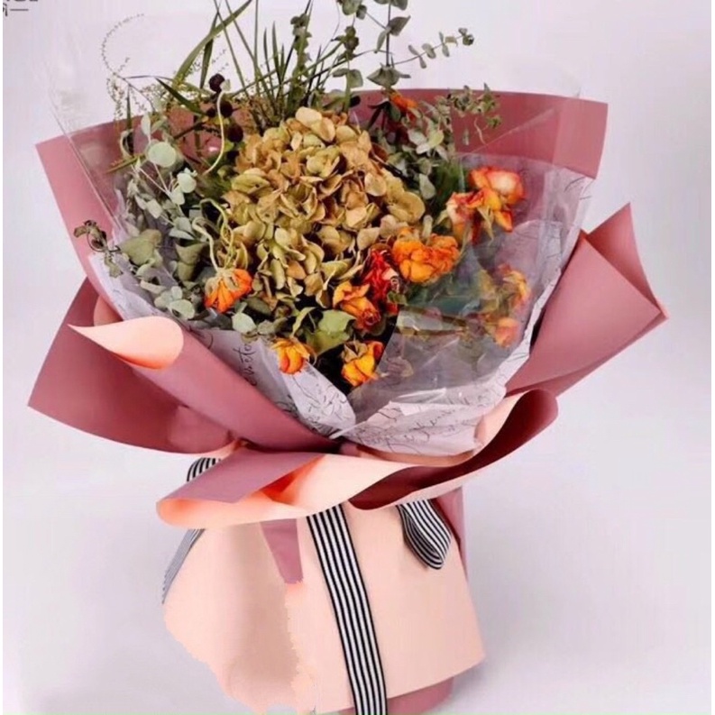 Giấy gói hoa 2 mặt màu