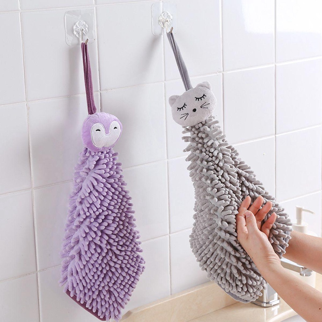 Khăn Lau Tay Bằng Sợi Microfiber Mềm Mại Khô Nhanh Cho Nhà Bếp / Phòng Tắm