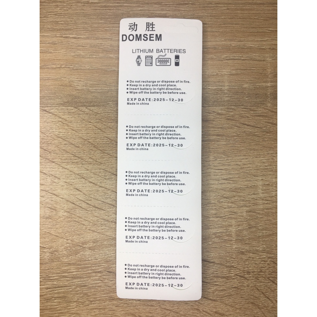 Vỉ pin Domsem CR1616 1616