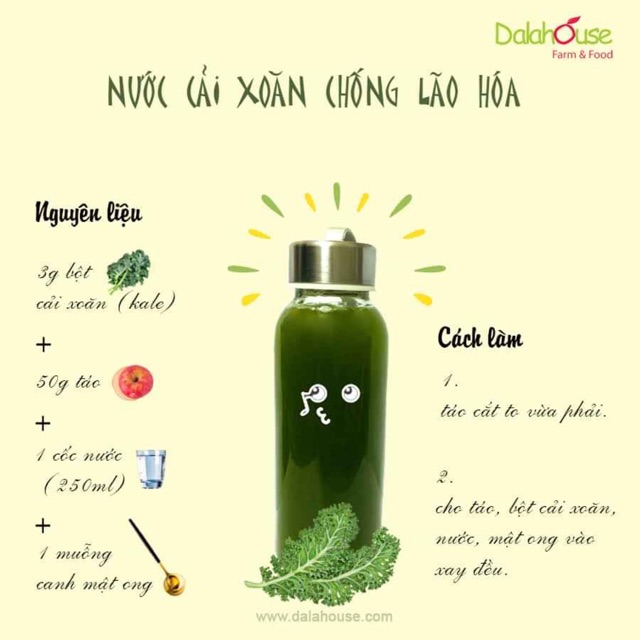 Bột cải xoăn ( cải kale) dalahouse