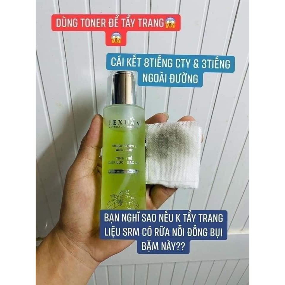 Toner tinh thể diệp lục bạc hà Lê Xuân - giúp da tươi tắn, mịn màng, hồng hào và làm mờ các đốm sạm đen trên da | BigBuy360 - bigbuy360.vn