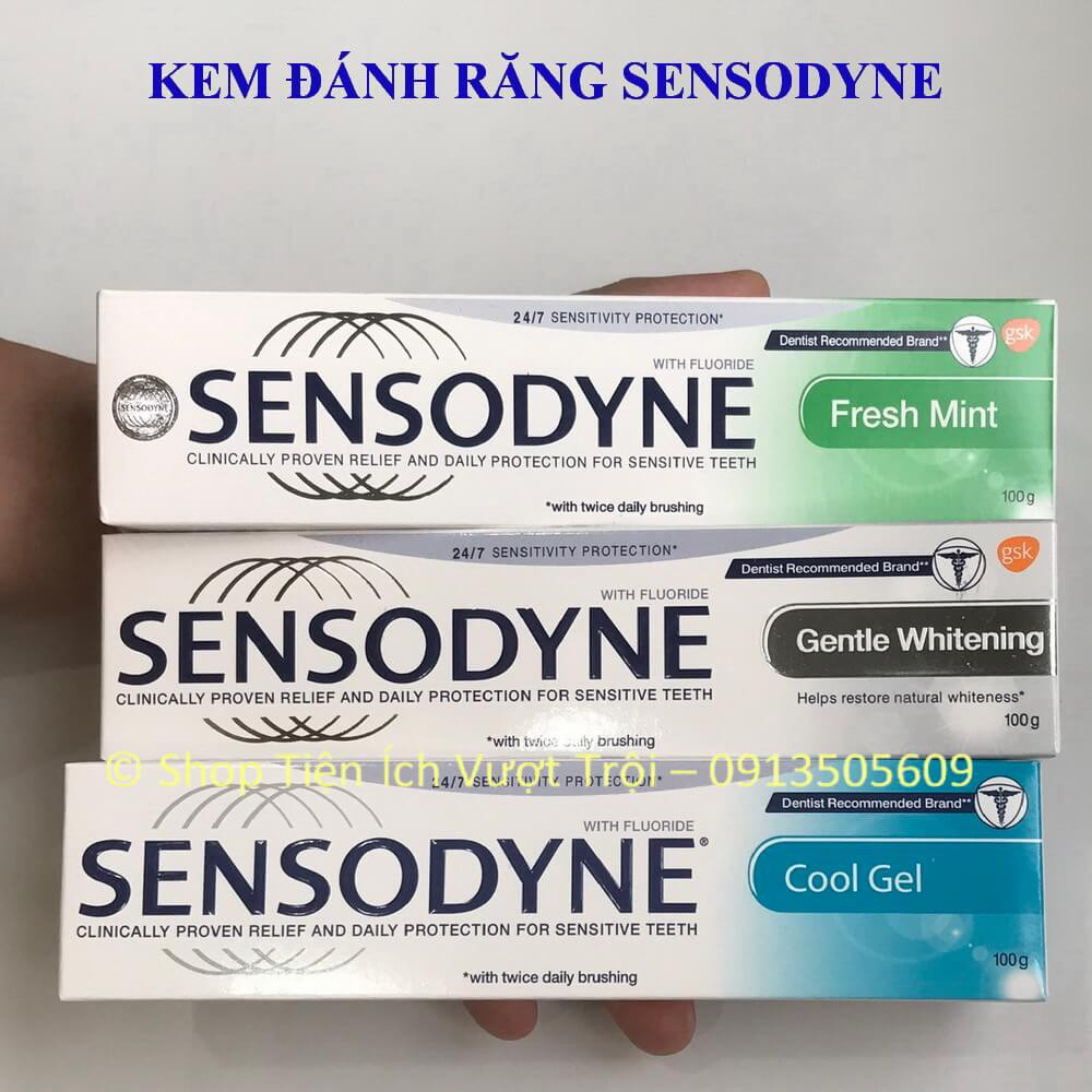 Kem đánh răng Sensodyne 100g giúp làm trắng, sạch răng, giảm ê buốt, thơm mát tự nhiên-Tiện Ích Vượt Trội