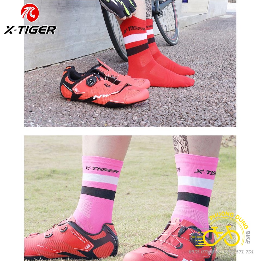Tất  chân thể thao đi xe đạp X-TIGER