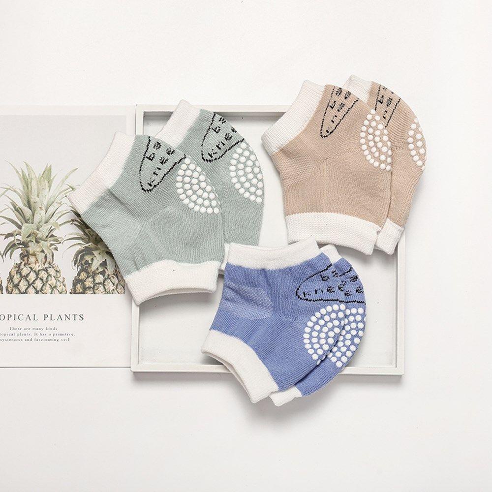 1 Cặp Đệm Bảo Vệ Đầu Gối Chất Liệu Cotton Dày Dặn Giữ Ấm Cho Bé