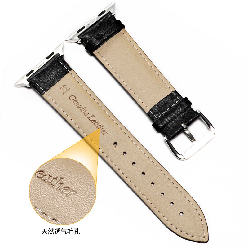 Dây Đeo Đồng Hồ Apple Watch Da Bò Cao Cấp Genuine Leather Watch TC-3842