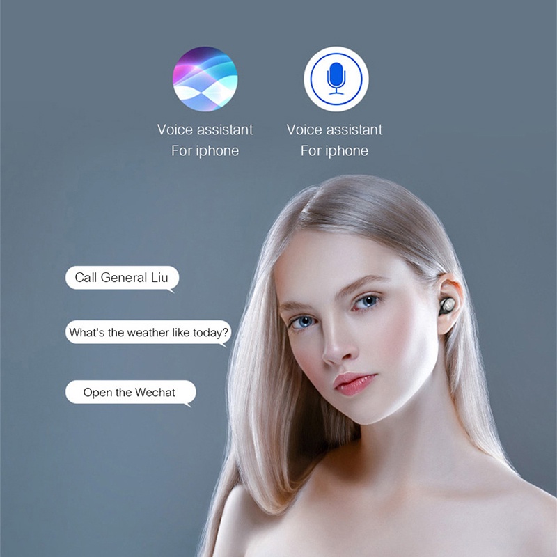 Tai Nghe Bluetooth Không Dây Mini TZUZL TWS F9-5 Kèm Hộp Sạc Dự Phòng