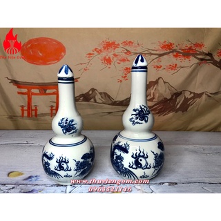 Nậm rượu thờ màu lam Gốm sứ Bát Tràng