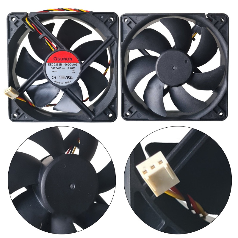 Quạt Tản Nhiệt Tốc Độ Cao 120x120x25mm 24V 0 207A