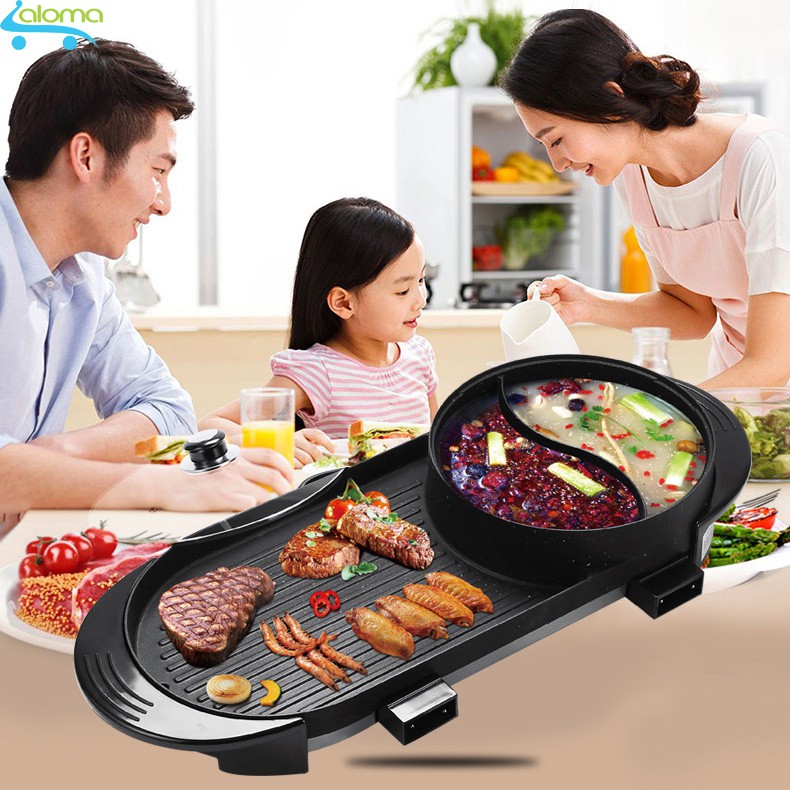 [Mã ELHADEV giảm 4% đơn 300K] Bếp lẩu nướng BBQ 2 dây nguồn riêng Unika G867 không khói công suất 3000W