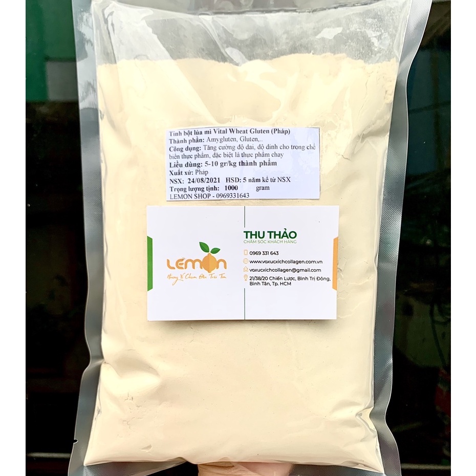 1Kg Bột lúa mì Pháp cao cấp - VITAL WHEAT GLUTEN - Bột làm mì căn, chả chay, đồ chay, giò chả