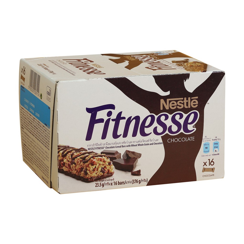 Ngũ cốc ăn kiêng Nestle Fitnesse vị socola hộp 16 thanh x 23.5g