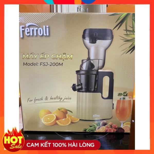 Máy ép chậm Ferroli FSJ-200M, CS 200W máy ép trái cây rau củ quả, ép cần tây, hàng chính hãng bảo hành 12 tháng -NM