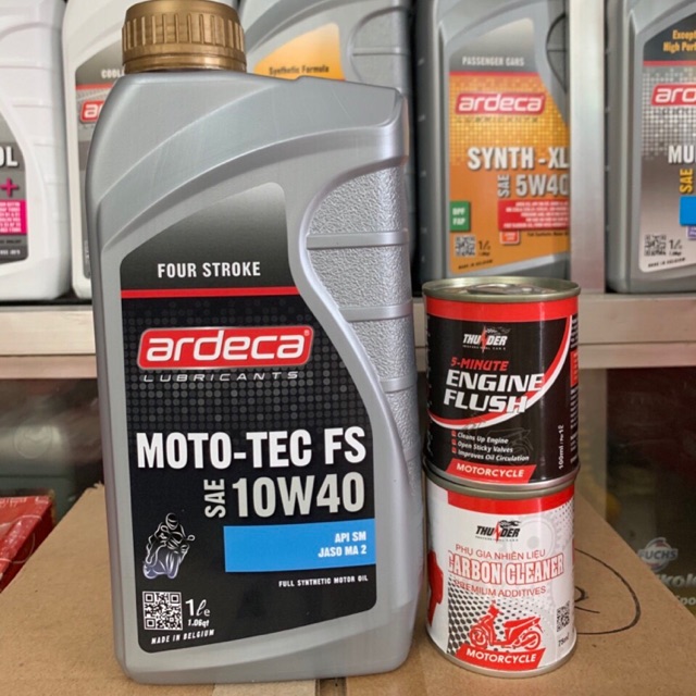 [Tặng Lọc Nhớt] Nhớt Ardeca 10w40 Moto-Tec FS Cho Xe Số, Côn Tay, Mô Tô