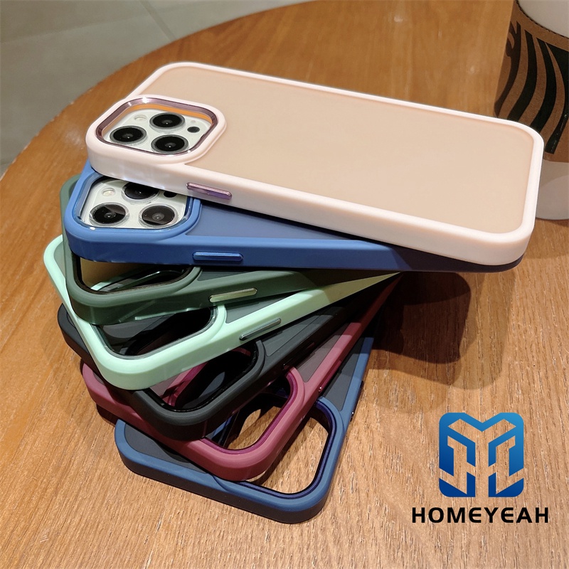 Ốp Điện Thoại Cứng Mặt Nhám Chống Sốc/Rơi/Dấu Vân Tay Cho iPhone 13 12 11 Pro Max ip13 ip11