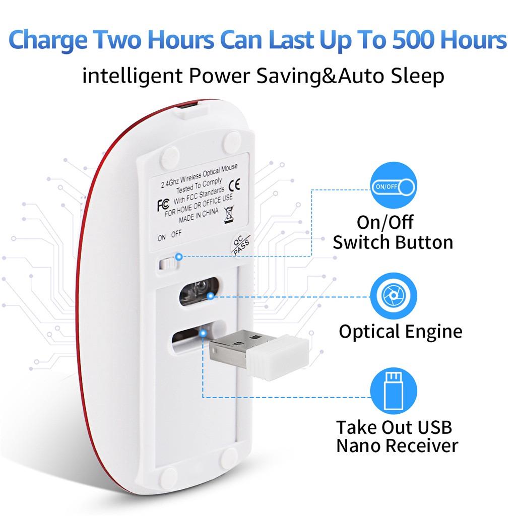Chuột máy tính không dây 2.4G